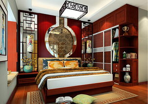 中式风格卧室装修效果图,打造古香古色经典卧室